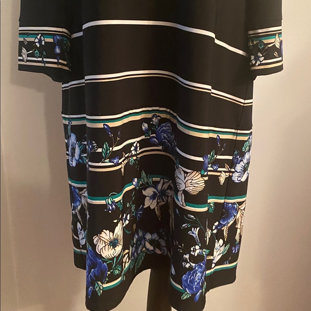 White House black market size large dress 3/4 length sleeves - Picture 2 of 7